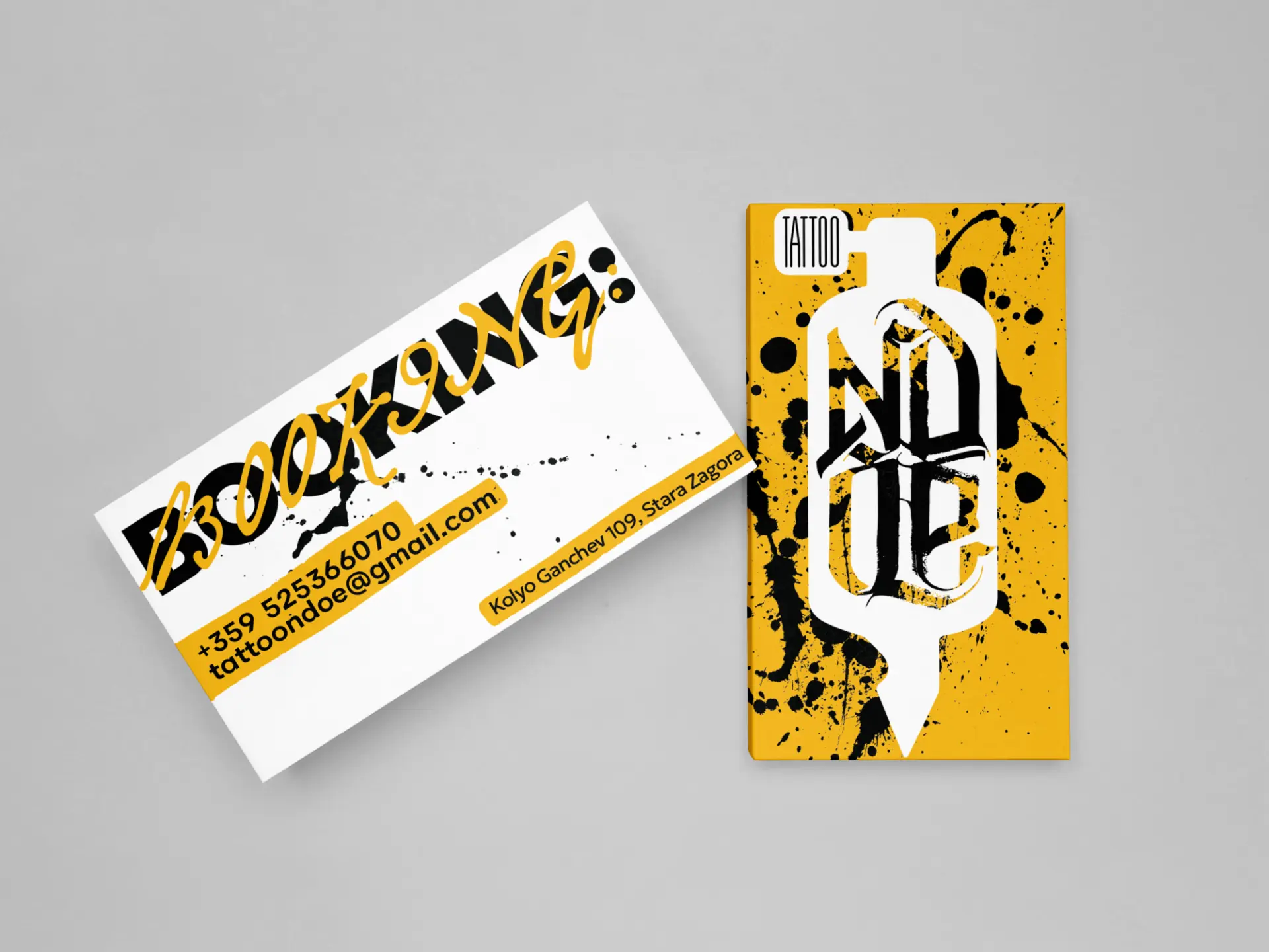 Tattoo NDOE business cards